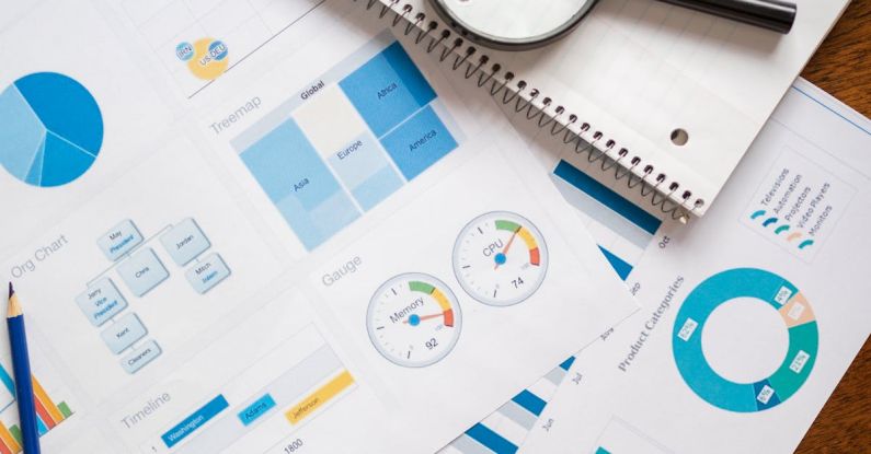 Sales Metrics - Magnifying Glass on White Paper